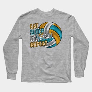 Eat Sleep Volleyball Repeat Long Sleeve T-Shirt